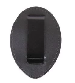 Leather Clip-On Badge Holder -Fashion-Military Uniform 1131 c