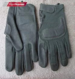 US Military Issue Army Combat Gloves HCG-0014 XL Kevlar Goatskin Leather Green