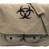Vintage Canvas Paratrooper Bag W/ Bio-Hazard Symbol