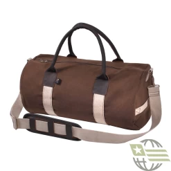 Canvas & Leather Gym Duffle Bag
