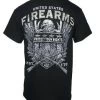 2nd Amendment - Firearms Foil Print T-Shirt