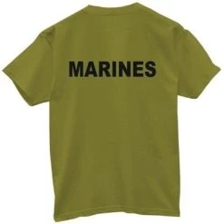 Olive Drab Military Marines Physical Training T-Shirt