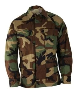 Woodland Camo P/C BDU Shirt