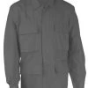 Dark Grey Poly Cotton Battle Ripstop BDU Shirt