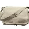 Stone Khaki Washed Messenger Bag