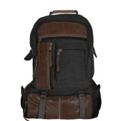 Vintage Cantabrian Excursion Rucksack W Leather Accents -Fashion-Military Uniform 43771