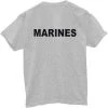 Grey Military Marines Physical Training T-Shirt