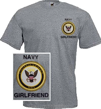 Navy Girlfriend T-Shirt 1 Navy Girlfriend T-Shirt