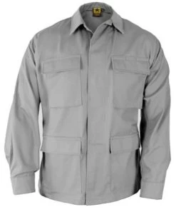 Light Gray Battle Ripstop Poly Cotton BDU Coat