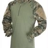 Woodland Digital Camo TRU 1/4 ZIP Tactical Response Combat Shirt