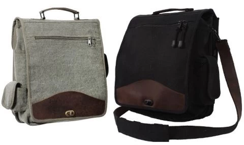 M-51 Engineers Field Bag With Leather Accents 1 M-51 Engineers Field Bag With Leather Accents