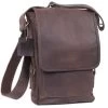 Brown Leather Military Tech Bag