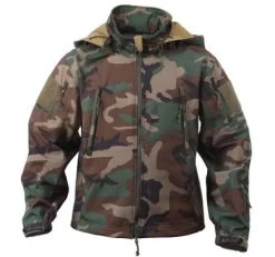 Woodland Camo Tactical Soft Shell Jacket