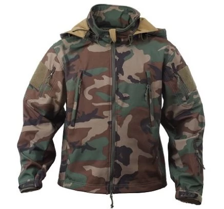 Woodland Camo Tactical Soft Shell Jacket 1 Woodland Camo Tactical Soft Shell Jacket
