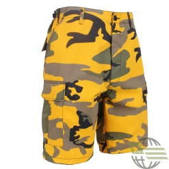 Yellow Camo BDU Shorts