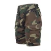 Woodland Camo, Six Pockets, Button Fly, Perfect Fit - BDU Shorts