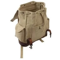 Vintage Expedition Rucksack Backpack -Fashion-Military Uniform 8708 open universal khaki hr