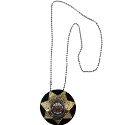 Round Badge Holder 3 5/8" -Fashion-Military Uniform 9140r2