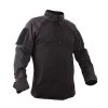 Black 1/4 Zip Military Fire Retardant NYCO Combat Shirt