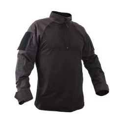 Black 1/4 Zip Military Fire Retardant NYCO Combat Shirt