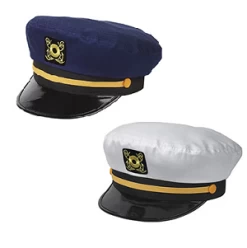 Adjustable Yacht Captain Hat One Size Snap Back