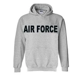Air Force Hoodie Sweatshirt Grey