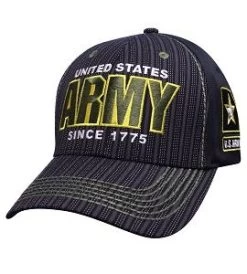 US Army Military Double Pinstripe Cap