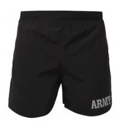 Black Army PT Shorts, Inside Key Pocket, ID Pocket - PT Shorts