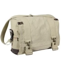 Vintage Military B-15 Pilot Messenger Shoulder Bag -Fashion-Military Uniform b15 messenger bag khaki