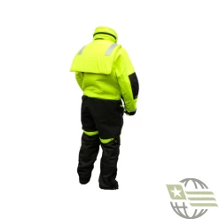 Firstwatch Flotation Suit -Fashion-Military Uniform back yellow