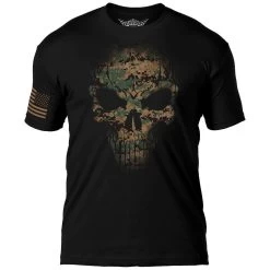 USMC Woodland MARPAT Skull T-Shirt