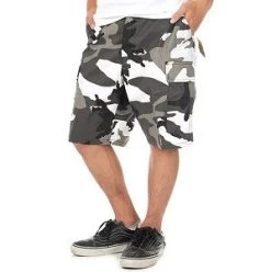 City Camo, Adjustable Waist Tabs, 6 Pockets, Button Fly - BDU Shorts 10 City Camo, Adjustable Waist Tabs, 6 Pockets, Button Fly - BDU Shorts -Fashion-Military Uniform bdu shorts city urban camo