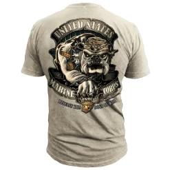 USMC "Release The Dog Of War" T-Shirt -Fashion-Military Uniform bit 560.3