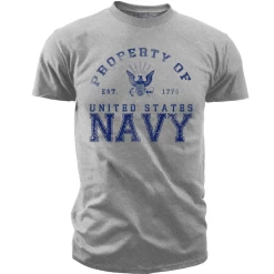 U.S. Navy "Property Of The US Navy" T-Shirt -Fashion-Military Uniform bit 729.1