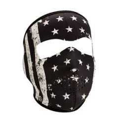 Kids Full Black & White Flag Neoprene Face Mask