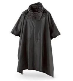 GI Style Wet Weather Poncho 6 GI Style Wet Weather Poncho -Fashion-Military Uniform black ripstop poncho 1