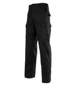 Black Poly Cotton Battle Ripstop BDU Pants 2 Black Poly Cotton Battle Ripstop BDU Pants - Image 2
