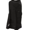 Black Canvas Double Strap Duffle Bag