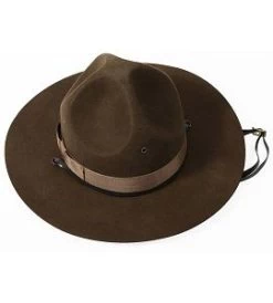 100% Wool Felt Campaign Hat For Drill Sergeants, State Troopers, Camp Counselors