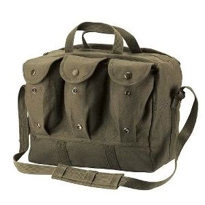 GI Military Style Heavyweight Canvas Shooters Equipment Bag 2 GI Military Style Heavyweight Canvas Shooters Equipment Bag - Image 2