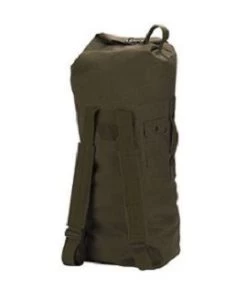 Heavy Duty Embroidered Canvas Duffel Bag W/Backpack Straps -Fashion-Military Uniform canvas2strapodgreen