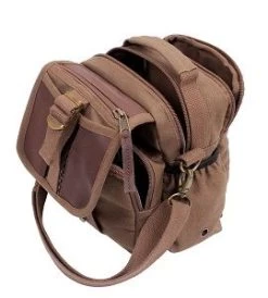 Canvas & Leather Travel Shoulder Bag 12 Canvas & Leather Travel Shoulder Bag -Fashion-Military Uniform canvas leather shoulder bag 5