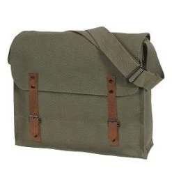 Military Vintage Canvas Medic Bag W/Leather Straps 6 Military Vintage Canvas Medic Bag W/Leather Straps -Fashion-Military Uniform canvas medic bag olive