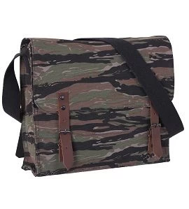 Military Vintage Canvas Medic Bag W/Leather Straps 4 Military Vintage Canvas Medic Bag W/Leather Straps - Image 4