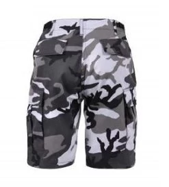 City Camo, Adjustable Waist Tabs, 6 Pockets, Button Fly - BDU Shorts 8 City Camo, Adjustable Waist Tabs, 6 Pockets, Button Fly - BDU Shorts -Fashion-Military Uniform city camo shorts back