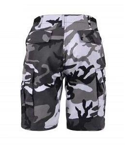 City Camo, Adjustable Waist Tabs, 6 Pockets, Button Fly - BDU Shorts 3 City Camo, Adjustable Waist Tabs, 6 Pockets, Button Fly - BDU Shorts - Image 3