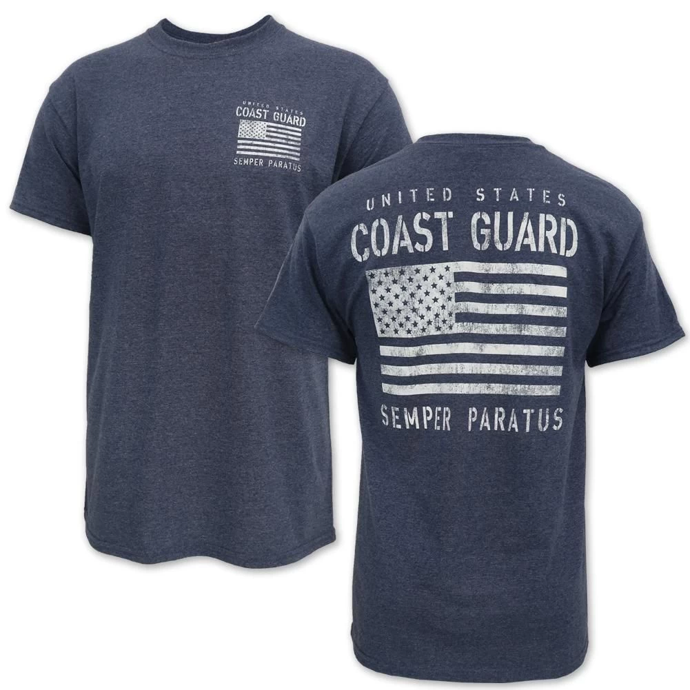 Coast Guard Tonal Flag Semper Paratus T-Shirt 1 Coast Guard Tonal Flag Semper Paratus T-Shirt