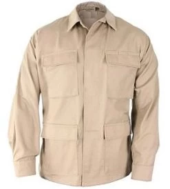 Khaki 100% Cotton Ripstop BDU Shirt