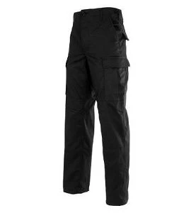 Black 100% Cotton Ripstop BDU Pants 2 Black 100% Cotton Ripstop BDU Pants - Image 2