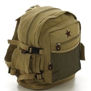 Deluxe Vintage Backpack With Mesh Front Pocket & Star 2 Deluxe Vintage Backpack With Mesh Front Pocket & Star - Image 2